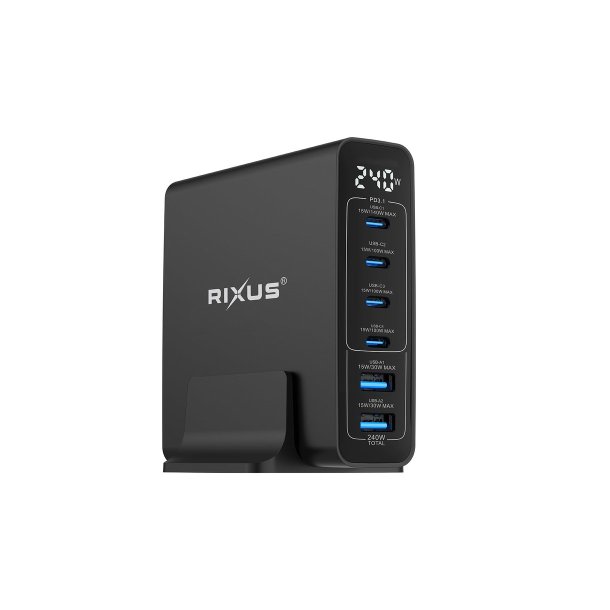 Universal 240W oplader Sort RX240