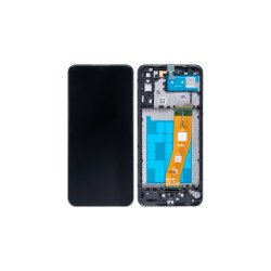 Samsung Galaxy A04e A042F Sk�rm med ramme Sort Display og Digitizer