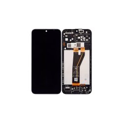 Samsung Galaxy A14 5G A146B Sk�rm med ramme Sort 5G Display og Digitizer Refurbished