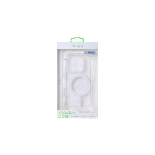 Rixus iPhone 16 Pro MagSafe Cover Anti-Burst Transparent