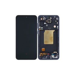 Samsung Galaxy A55 5G A556B Sk�rm med ramme Navy Display og Digitizer Pre-Assembled