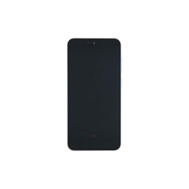 Samsung Galaxy A55 5G A556B Sk�rm med ramme Ice Blue Display og Digitizer Pre-Assembled