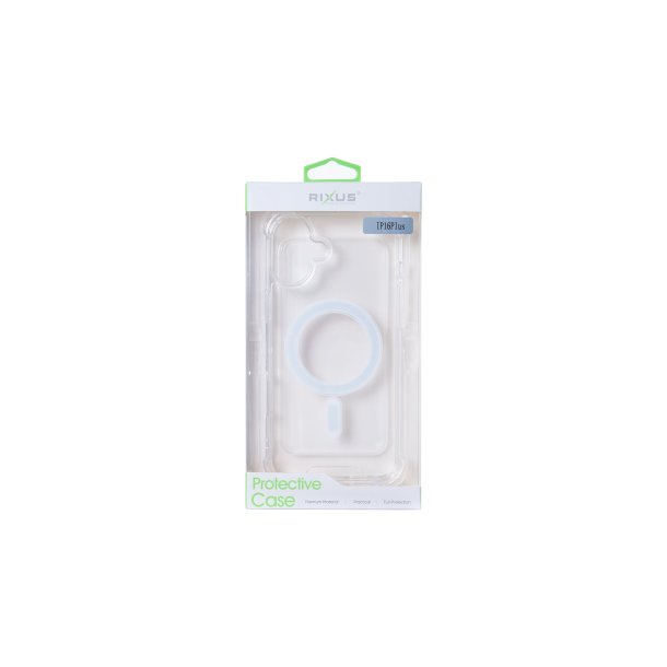 Rixus iPhone 16 Plus MagSafe Cover Anti-Burst Transparent