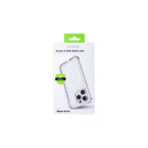 Rixus iPhone 16 Pro MagSafe Cover Armor-X Anti-Shock Transparent