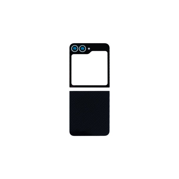 Samsung Z Flip6 F741B bagcover Black med linse OEM