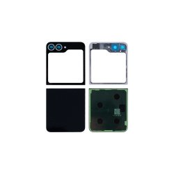 Samsung Z Flip6 F741B bagcover Black med linse OEM