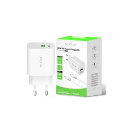 Rixus 20W oplader USB-C/ USB-C til USB-C Hvid RX90CC