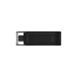 USB-Flashdrev 64GB USB-C Sort Kingston