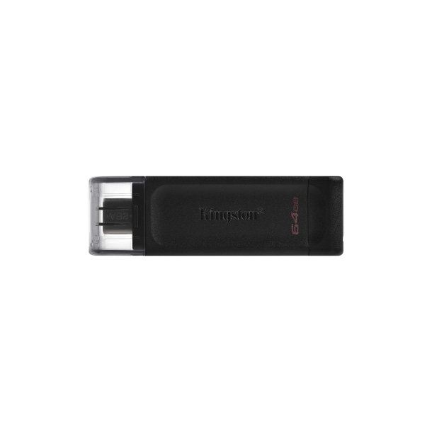 USB-Flashdrev 64GB USB-C Sort Kingston