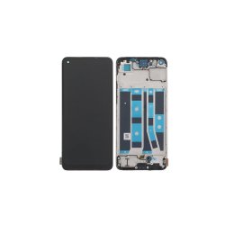 Oppo A78 4G CPH2565 Sk�rm med ramme Sort 4G Display og Digitizer