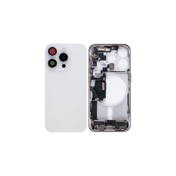 iPhone 15 Pro housing med sm� dele Hvid