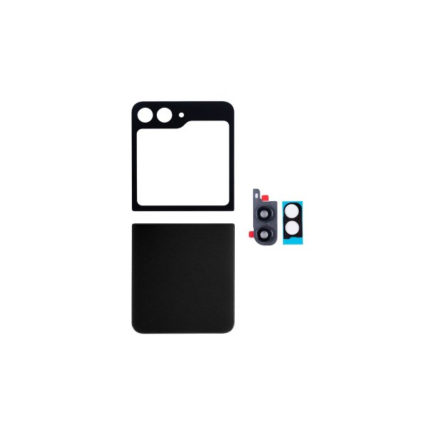 Samsung Z Flip5 F731B bagcover Graphite med linse OEM