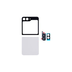 Samsung Z Flip5 F731B bagcover Cream med linse OEM