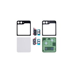 Samsung Z Flip5 F731B bagcover Cream med linse OEM