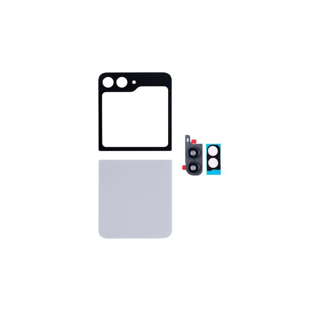 Samsung Z Flip5 F731B bagcover Gray med linse OEM