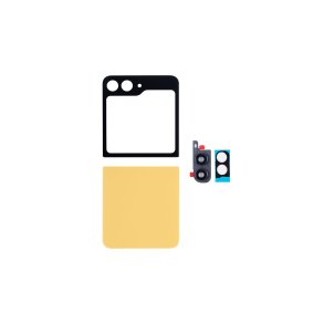 Samsung Z Flip5 F731B bagcover Gul med linse OEM