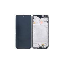 Samsung Galaxy M15 M156B Sk�rm med ramme Gr� 5G Display og Digitizer Service Pack
