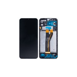 Samsung Galaxy M14 M146B (2023) Sk�rm OLED med ramme Sort 5G Display og Digitizer Soft-OLED