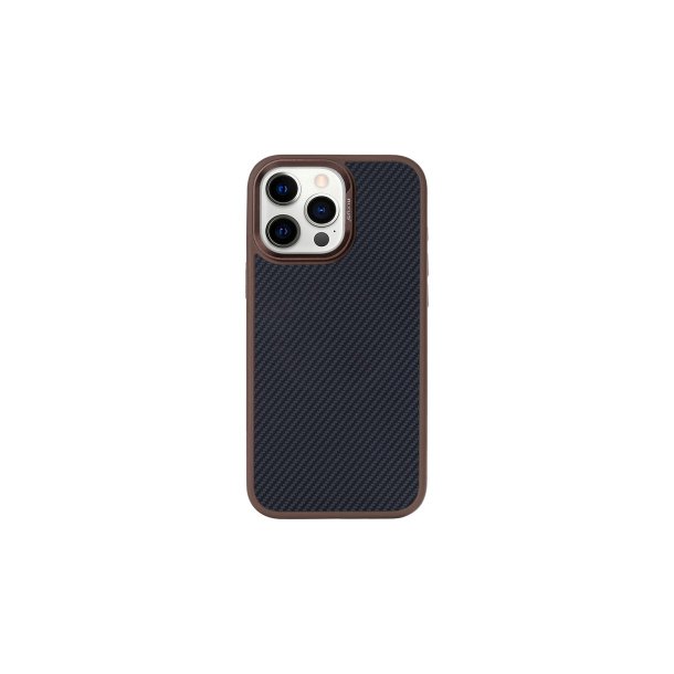 iPhone 13 Pro Mag Carbon MagSafe-cover Brun