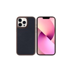 iPhone 13 Pro Mag Carbon MagSafe-cover Brun