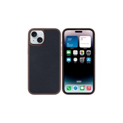 iPhone 15 Mag Carbon MagSafe-cover Brun