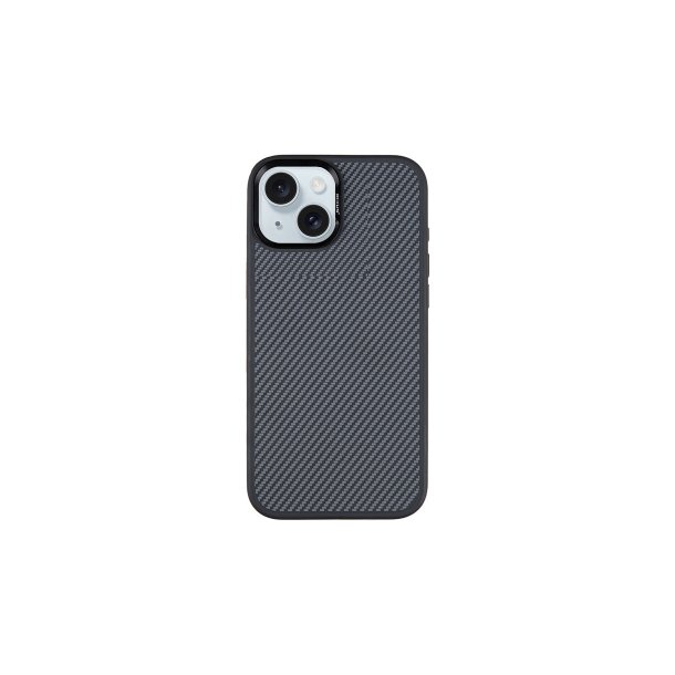 iPhone 15 Mag Carbon MagSafe-cover Sort