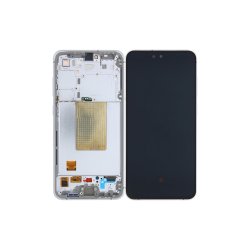 Samsung Galaxy S24 FE S721B Sk�rm med ramme S�lv Display og Digitizer Service Pack