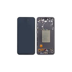 Sk�rm til Samsung Galaxy S24 FE S721B OLED med Ramme Service Pack Sort