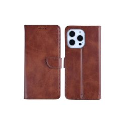 iPhone 14 Pro Max Bookcase Brun