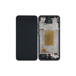 Samsung Galaxy A35 A356B Sk�rm med ramme Navy Display og Digitizer Pre-Assembled