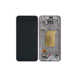 Samsung Galaxy A35 A356B Sk�rm med ramme Lilac Display og Digitizer Pre-Assembled