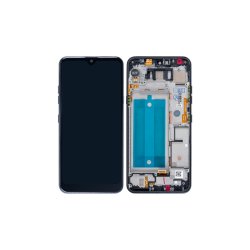 LG Q60 Sk�rm med ramme Sort Display og Digitizer