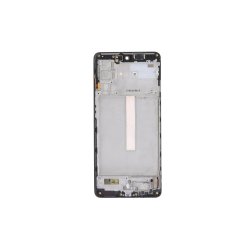 Samsung Galaxy M52 M526B Sk�rm OLED med ramme Sort 5G Display og Digitizer Soft-OLED