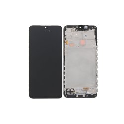 Samsung Galaxy A16 5G A166B Sk�rm med ramme Sort 5G Display og Digitizer Service Pack