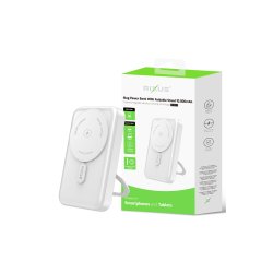 Rixus 10000mAh powerbank Hvid