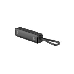 Rixus 5000mAh powerbank Sort