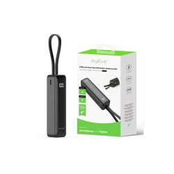 Rixus 5000mAh powerbank Sort