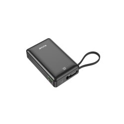 Rixus 20000mAh powerbank Sort