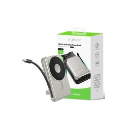Rixus 10000mAh powerbank S�lv
