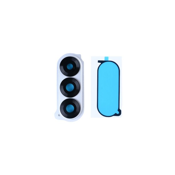 Samsung Z Fold6 F956B Kameralinseglas med ramme Hvid OEM