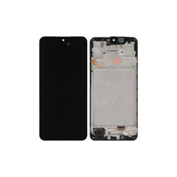 Samsung Galaxy A16 4G A165F Sk�rm med ramme Sort 4G Display og Digitizer Service Pack