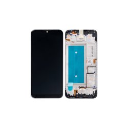 LG K40S X430 Sk�rm med ramme Sort Display og Digitizer