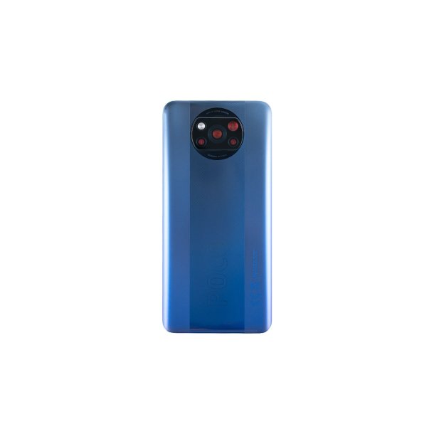 Xiaomi Poco X3 Pro bagcover Blue med linse OEM