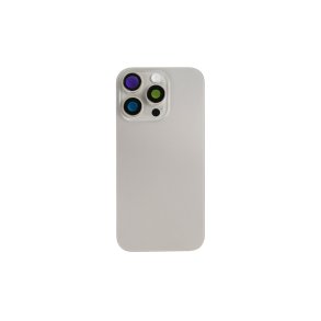 Bagglas til iPhone 16 Pro med NFC Forst�rret Kameraramme Natural Titanium Kompatibel