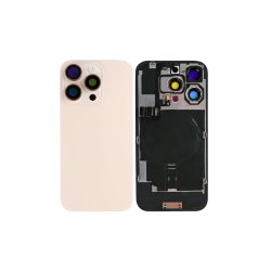 Bagglas til iPhone 16 Pro med NFC Forst�rret Kameraramme Desert Titanium Kompatibel