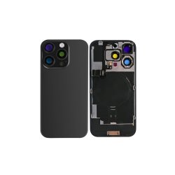 Bagglas til iPhone 16 Pro Max med NFC Forst�rret Kameraramme Sort Titanium Kompatibel