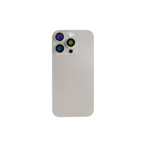 Bagglas til iPhone 16 Pro Max med NFC Forst�rret Kameraramme Natural Titanium Kompatibel