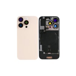 Bagglas til iPhone 16 Pro Max med NFC Forst�rret Kameraramme Desert Titanium Kompatibel