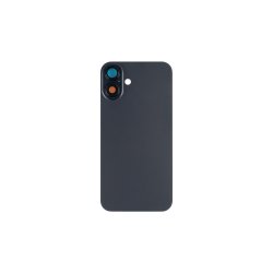 Bagglas til iPhone 16 Plus uden NFC Forst�rret Kameraramme Sort Kompatibel