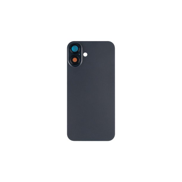 Bagglas til iPhone 16 Plus uden NFC Forst�rret Kameraramme Sort Kompatibel